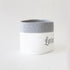 Personalized Storage Basket - Small - Cursive - Grey